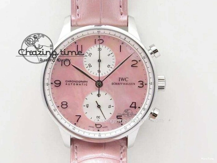 MIROTIME 0403 Unique Portuguese IW3714 Diam ZF V2 1:1 Best Edition Gray Dial On Brown Leather Strap A79350 (Slim Movement) 7250